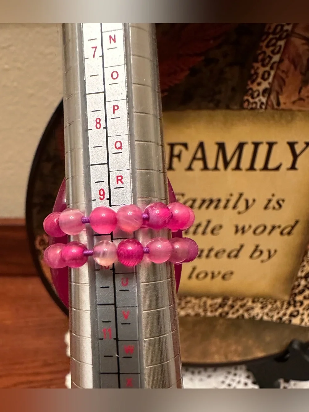 Large Pink Oval Stretch Statement Ring